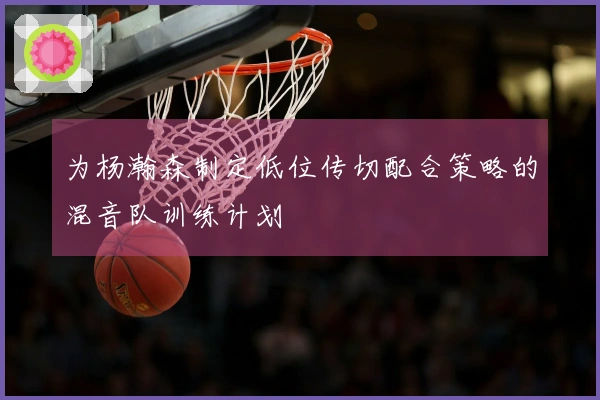 为杨瀚森制定低位传切配合策略的混音队训练计划